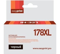 Картридж EasyPrint (CB321HE/CB321/CN684HE/178XL/178 XL) для HP Deskjet 3070A, Photosmart 5510, 6510, C8583, черный, с чипом IH-321