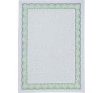 Сертификат-бумага Attache А4 50 шт в упаковке зеленая рамка id3 1412166