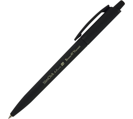 Шариковая ручка Bruno Visconti slimclick.black автоматическая, 0,5 мм, синяя 200073 1641242