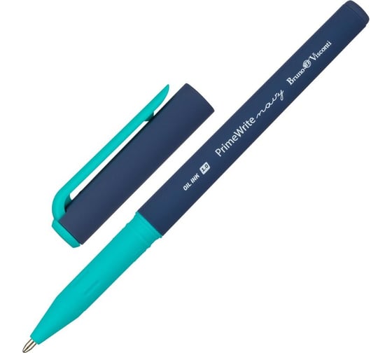 Шариковая неавтоматическая ручка Bruno Visconti primewrit.navy 1,0, синяя, масляная, манжетка 20029503 1641252