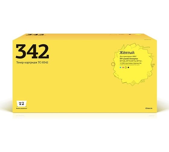 Картридж T2 (CE342A/651A/651 A) для HP LJ Enterprise 700 M775dn, M775f, M775z, M775z+ (15000стр.) желтый, с чипом TC-H342 1