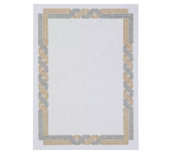 Сертификат-бумага Attache А4 50 шт в упаковке коричневая крученая рамка id2 1412164 1