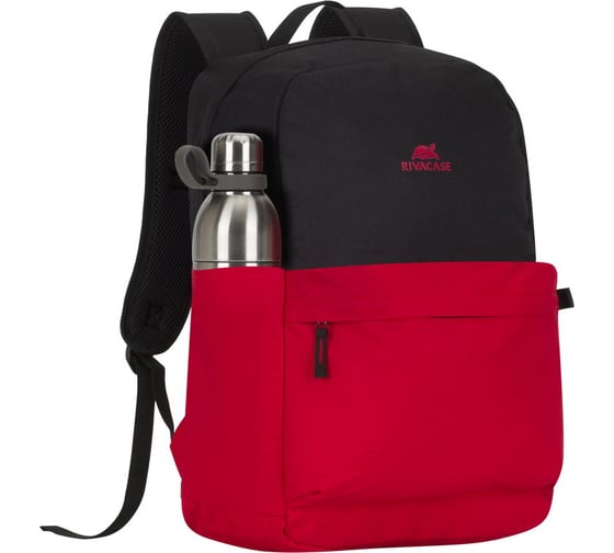 Рюкзак RIVACASE Laptop backpack black/pure, red, 20л, 15.6" 5560black