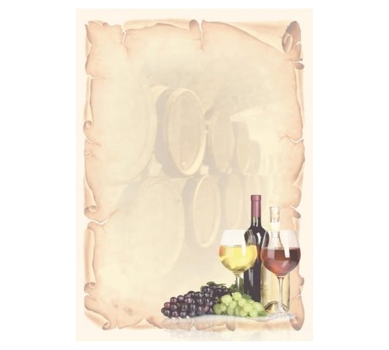 Дизайнерская бумага Attache А4 50 шт в упаковке тематика винный виноград md1 1412171 1