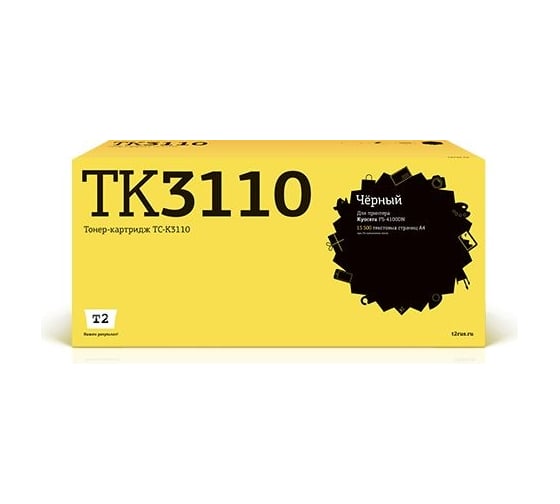 Тонер-картридж T2 (TK-3110/TK3110/3110) для Kyocera FS-4100DN, 4300DN (15500 стр.) с чипом TC-K3110 1