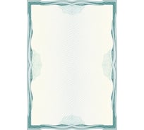 Сертификат-бумага Attache А4 зеленая рамка с водяными знаками, 50 шт в упаковке 1475786