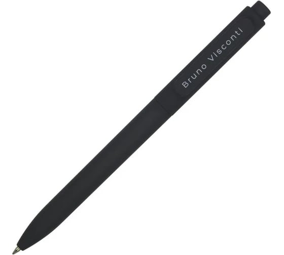 Шариковая автоматическая ручка Bruno Visconti softclick.black 0.7 мм, синяя 200102 641247 1