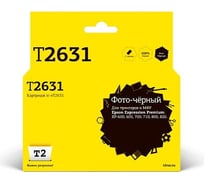 Картридж T2 IC-E631 (C136314010/631/XP-600/605/700/800) для Epson Expression Premium XP-600, 605, 700, 800, фото-черный, с чипом IC-ET2631