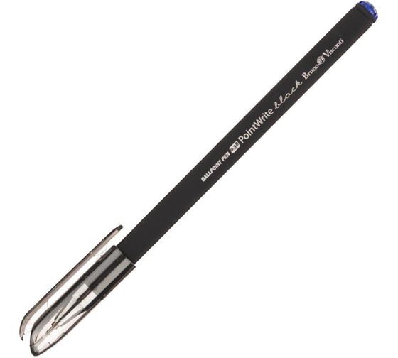 Шариковая неавтоматическая ручка Bruno Visconti bv pointwrite black 0,38 мм, синяя 200265 1786152