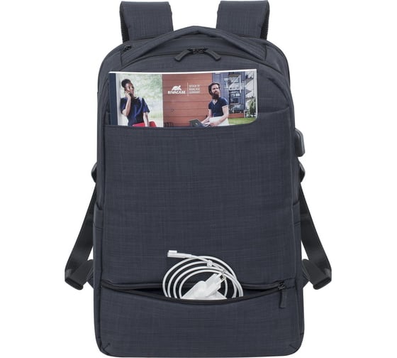 Рюкзак RIVACASE Laptop backpack black carry-on 17.3" 8365black