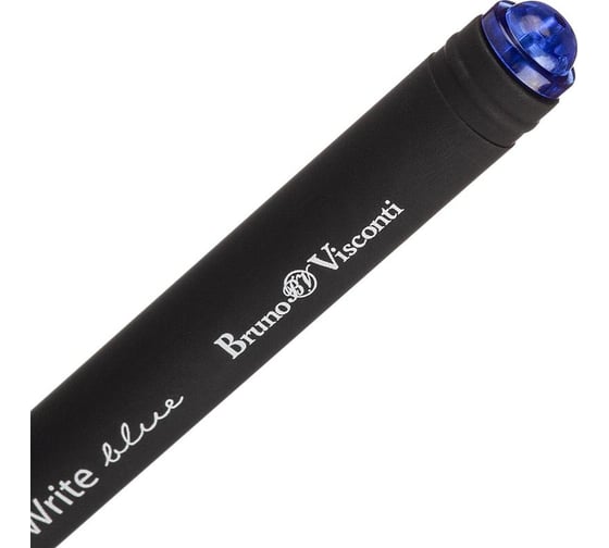 Шариковая неавтоматическая ручка Bruno Visconti slimwrite.black 0,5 мм, синяя 200009 1641230