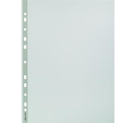 Файл-вкладыш Комус А4, 35 мкм, зеленый, 100 шт. 164258