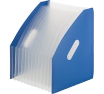 Вертикальный расширяемый накопитель Attache A4, 13 отделений, синий, пластик 1654508