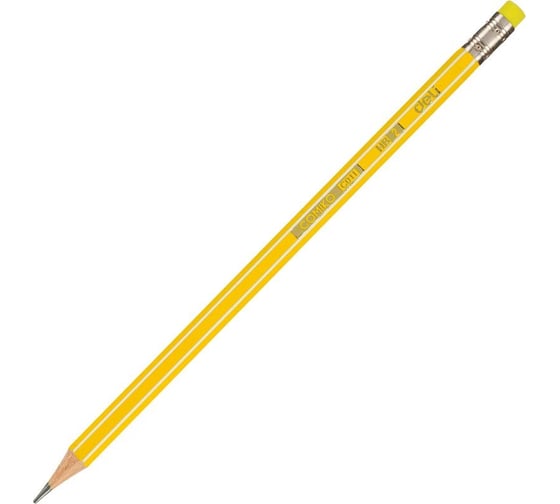 Чернографитный карандаш DELI ec011-hb шестигранный, hb, ластик, цвет ассорти, 12 шт 13623 1550858