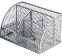 Подставка-органайзер для канцелярских принадлежностей Attache 7 секций 125x140x220 мм металлическая сетка серебро 1725309