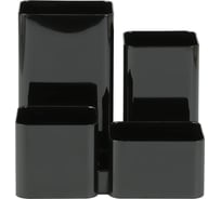 Подставка-органайзер для канцелярских мелочей Attache юниор 4 отделения черный 1831973