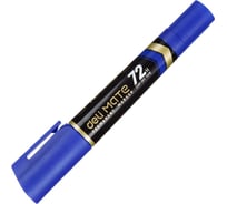 Перманентный двусторонний маркер DELI eu72-bl mate 1,52-6 мм, синий, 10 шт 13623 1676008