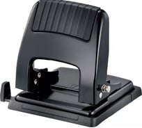 Дырокол KW-Trio 09665BLACK максимум 30 листов, металл, черный, отверстия 2, с линейкой 1955987