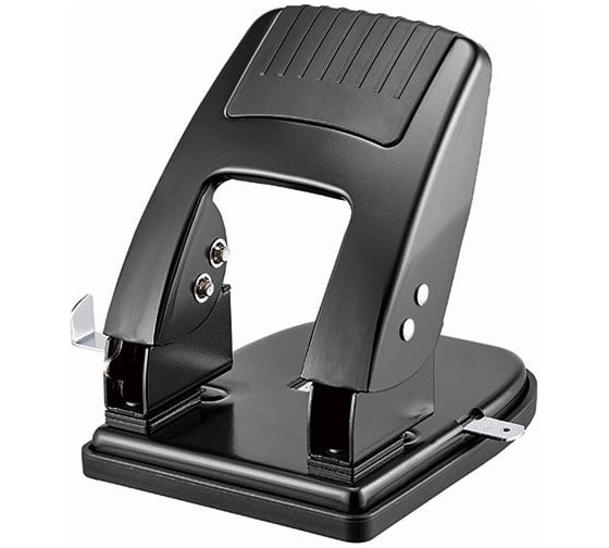 Дырокол KW-Trio Cool Heavy Duty 09865BLACK максимум 40 листов, металл, черный, отверстия 2, с линейкой 1955989