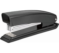 Степлер KW-Trio 055C6BLACK 24/6 26/6, 20 листов, встроенный антистеплер, черный, 210 скоб, металл/пластик 1954931