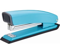Степлер KW-Trio 055C6BLUE 24/6 26/6, 20 листов, встроенный антистеплер, голубой, 210 скоб, металл/пластик 1954941