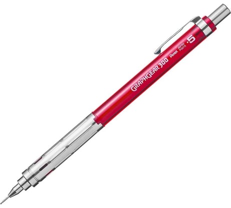 Автоматический карандаш Pentel GraphGear PG315-TBX 300 0.5 мм, красный корпус 725101