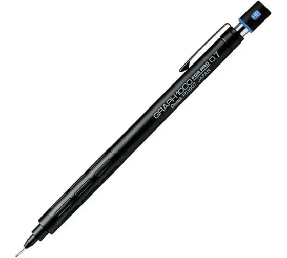 Карандаш Pentel Graph1000 forPro PG1007-C автоматический, профессиональный, 0.7 мм, черный корпус 610115