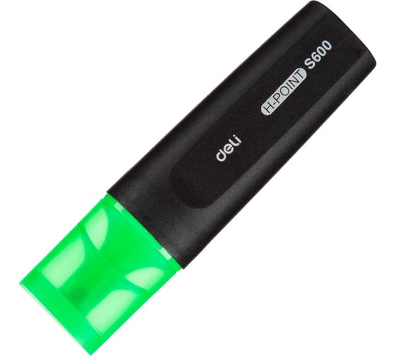 Маркер-текстовыделитель DELI ght es600 1-5 мм, зеленый, 10 шт. 1676003