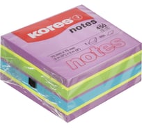 Стикеры Kores cubo 75x75 мм, смешанные неоновые цвета, 450 л 48464 1801189