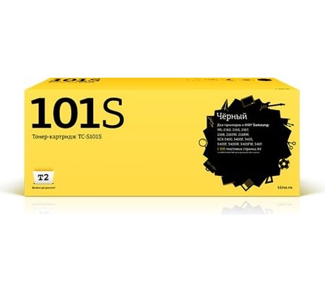 Картридж T2 (MLT D101S/101S/SU698A/ML 2016) для Samsung ML-2160, 2165, 2168, SCX-3400, 3405, 3407, SF-760 (1500 стр.) с чипом TC-S101S