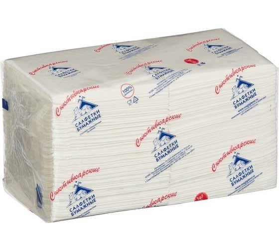 Салфетки ООО Комус profi pack 2 слоя, 24x24, белые, 250 шт. 617626 1