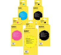 Комплект картриджей T2 (CLI-426BK XL/CLI 426/CLI 426C/CLI 426Y/CLI 426M/CLI 426BK) для Canon: PGI-425BK, CLI-426, пигментный IC-CCLI-426_MP