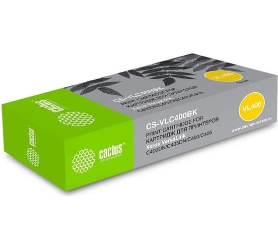 Лазерный картридж CACTUS CS-VLC400BKRU 106R03532 черный, 10500 страниц, для Xerox VersaLink C400DN/C405D 1827092