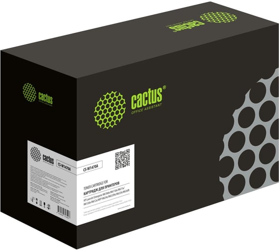 Лазерный картридж CACTUS 147A CS-W1470A W1470A черный, 10500 страниц, для HP LaserJet M611dn/M612dn/M634 1773455 1