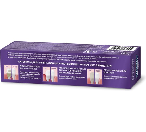 Зубная паста Absolut Professional system gum protection 110 г 8113