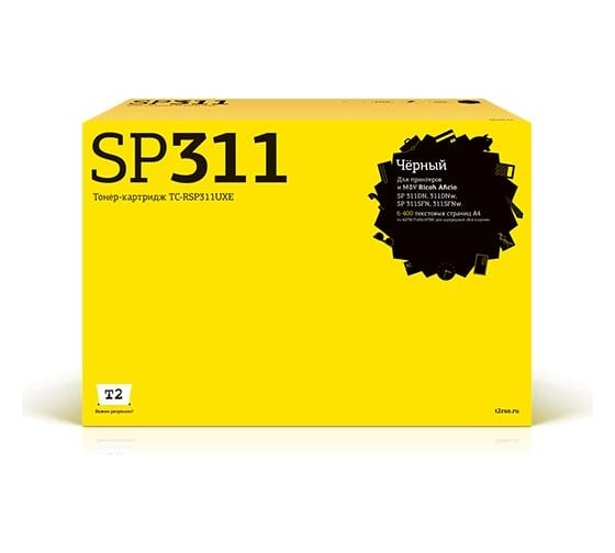 Картридж T2 (SP311UXE/821242/SP311/311UXE) для Ricoh SP 311, 325 (6400стр.) черный, с чипом TC-RSP311UXE