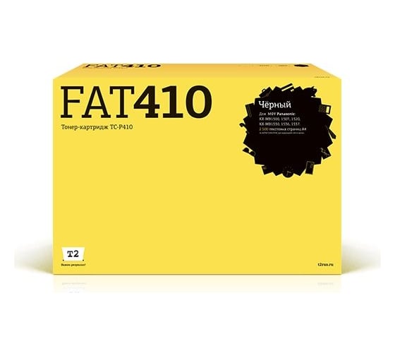 Тонер-картридж T2 (KX-FAT410A/FAT410A/410A) для Panasonic KX-MB1500, 1507, 1520, 1530, 1536, 1537 (2500стр.) с чипом TC-P410