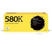 Тонер-картридж T2 (TK-580K/TK580K/580K) для Kyocera FS-C5150DN, ECOSYS P6021cdn (3500 стр.) черный, с чипом TC-K580B