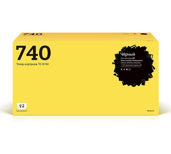 Картридж T2 (CE740A/CE740/740A/40A/CP5225) для HP CLJ Professional CP5225, 5225n, 5225dn (7000 стр.) черный, с чипом TC-H740 1