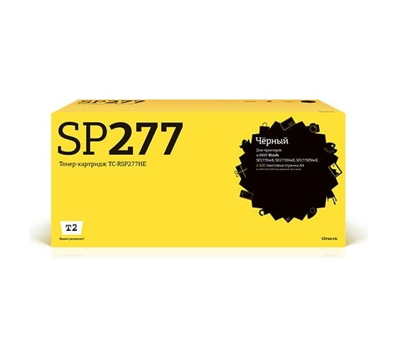 Картридж T2 (SP277HE/408160/SP277/277HE) для Ricoh SP277NwX, SP277SNwX, SP277SFNwX (2600стр.) черный, с чипом TC-RSP277HE 1