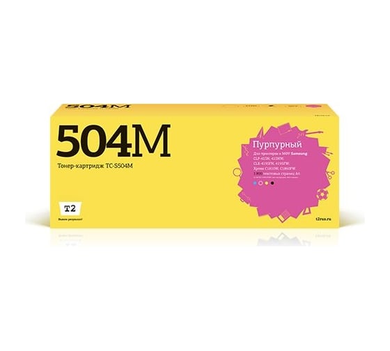 Картридж T2 (CLT-M504S/SU294A/M504S/504S) для Samsung CLP-415, CLX-4195, Xpress C1810W (1800 стр.) пурпурный, с чипом TC-S504M 1
