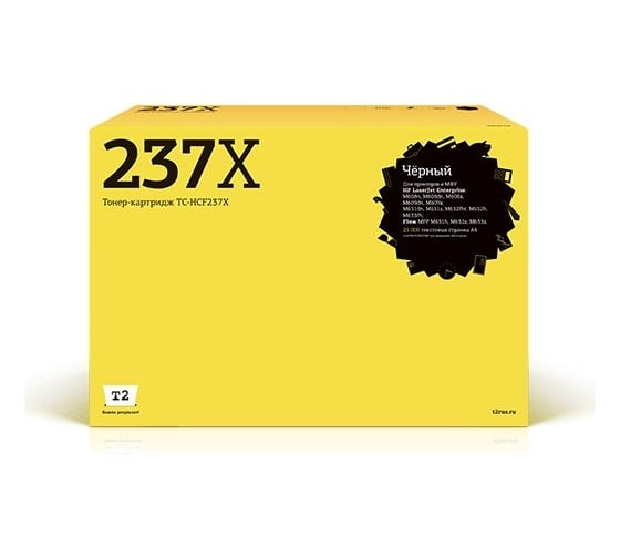 Картридж T2 (CF237X/CF237/237X/37X) для HP LJ Enterprise M608, 609, 631, 632, 633, Flow M631, 632, 633 (25000стр.) черный, с чипом TC-HCF237X