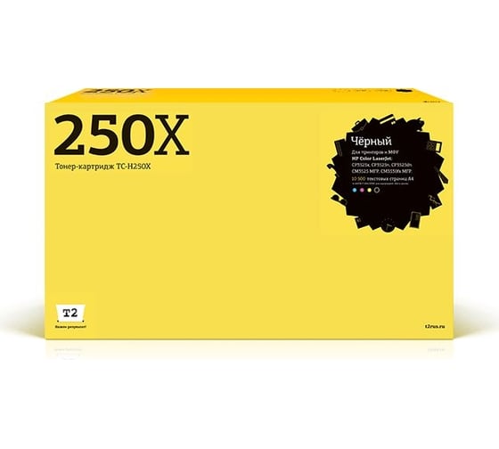 Картридж T2 (CE250X/504 A/504A/CM3530/CP3525) для HP CLJ CP3525n, CM3530 (10 500 стр.) черный, с чипом TC-H250X 1