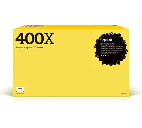 Картридж T2 (CE400X/507X/507 X) для HP LJ Enterprise 500 M551, 500 M575 (11000 стр.) черный, с чипом TC-H400X 1