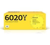 Тонер-картридж T2 (106R02762/6020/6022/6025/6027) для Xerox Phaser 6020, 6022, WorkCentre 6025, 6027 (1000 стр.) желтый, с чипом TC-X6020Y