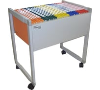 Подвесная тележка регистратура Комус на 80 папок, универсальная, А4, foolscap 164255