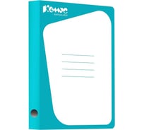 Скоросшиватель Комус картонный кашированный картон, 30мм, голубой 172465