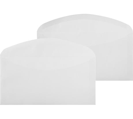 Конверт Комус белый Е65 декстрин 110x220 мм, 80 г, 1000 штук 1153857