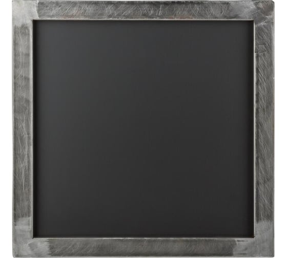 Магнитномеловая доска Комус черная, 50x50 см, в стиле лофт 1843401