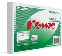 Конверт Комус белый С5 стрип 162x229 мм, 80 г, 100 штук 163084
